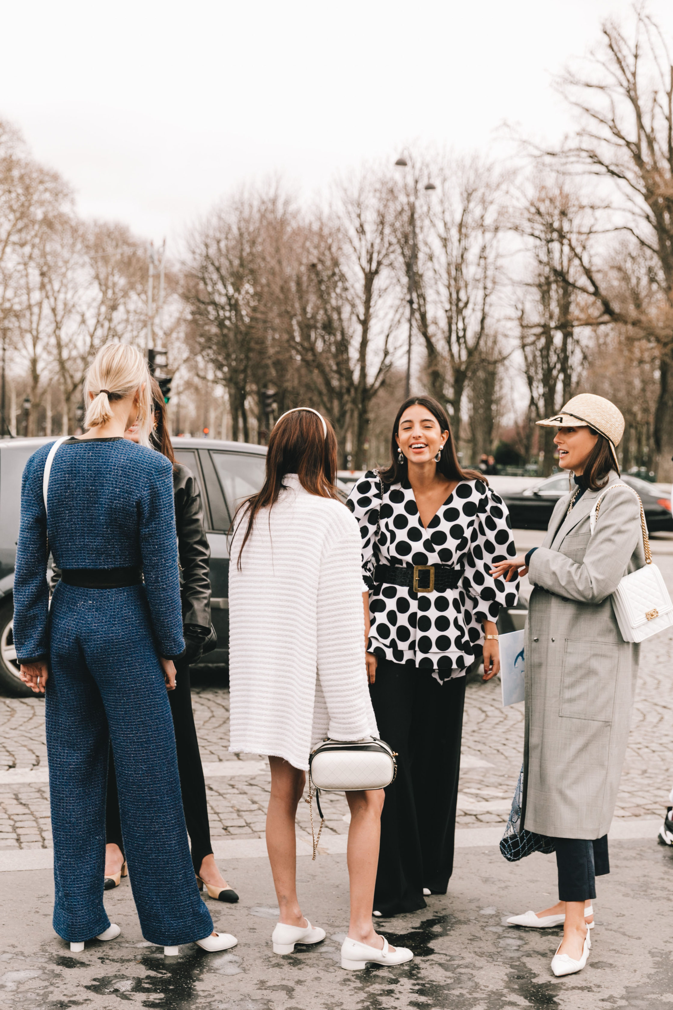 Chanel Street Style Paris Fashion Week Fall Winter by Collage Vintage