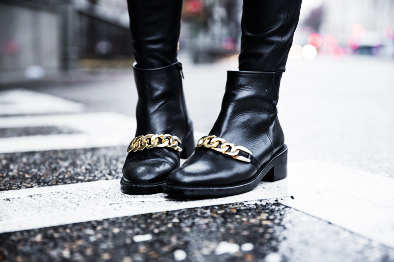 Sweatshirt-Leather_Pants-Parka_Kookai-Style-Chained_Boots-Collage_Vintage-Street_Style-Outfit-