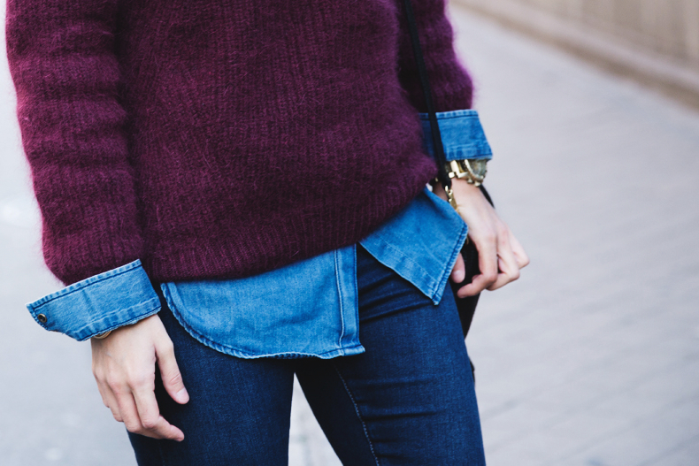 Double_Denim-Loafers-Burgundy_Jumper-Outfit-Vintage_Scarf-Street_Style-30