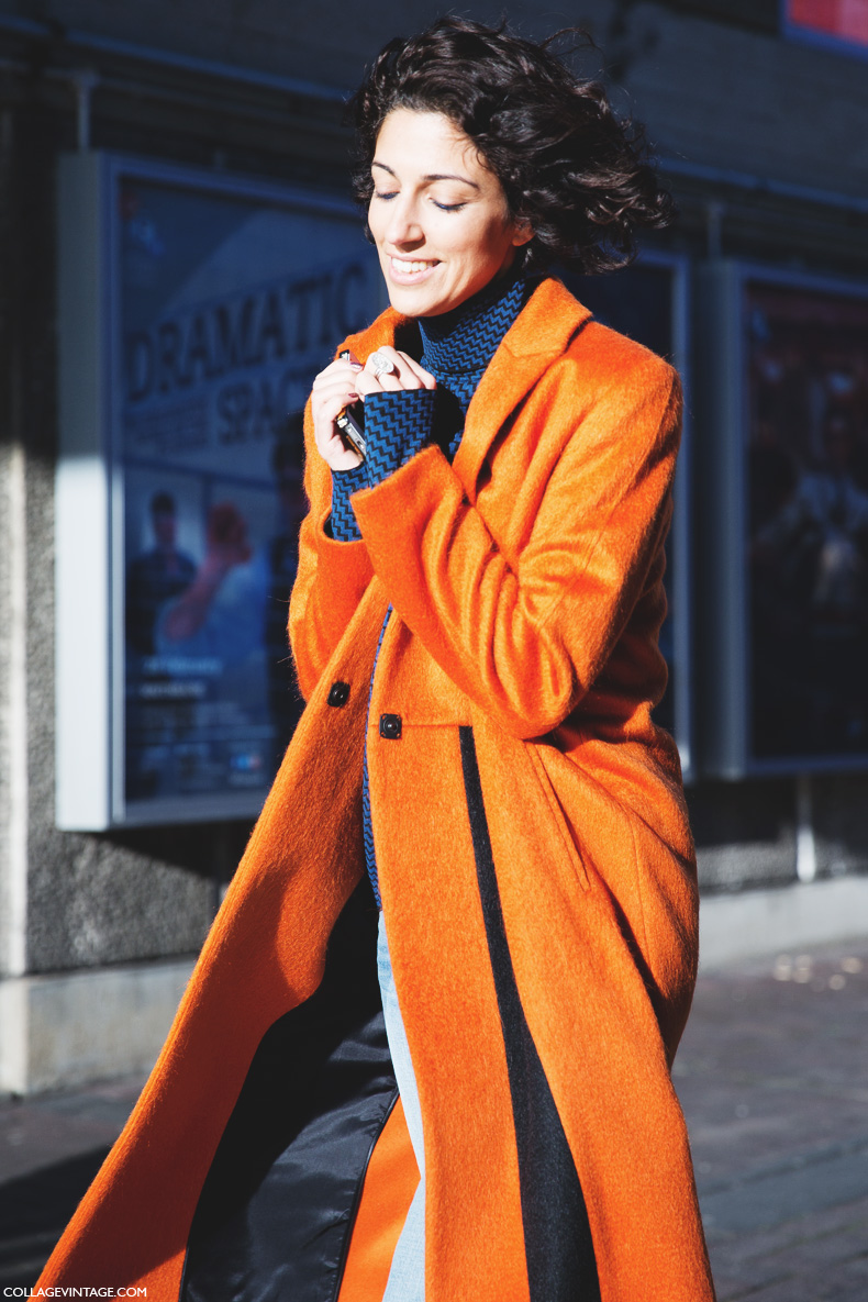 London_Fashion_Week-Street_Style-Fall_Winter_14-Yasmin_Sewell-Orange_Coat-