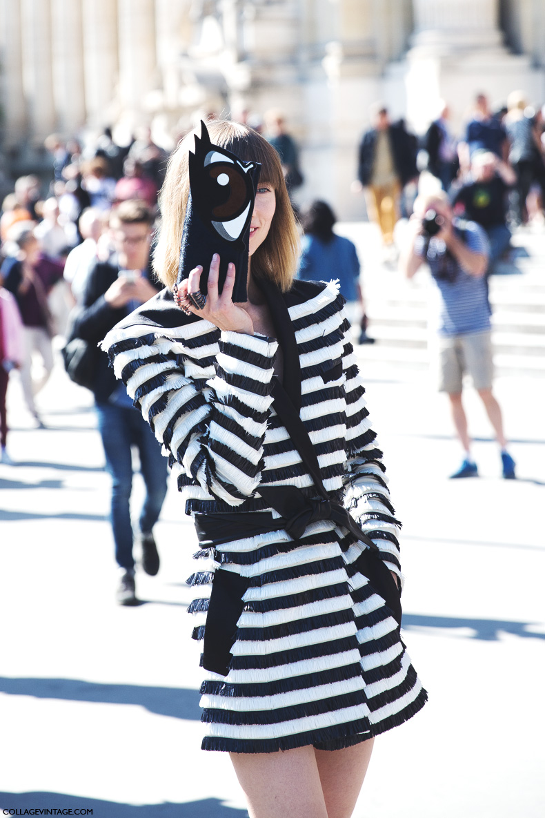 Paris_Fashion_Week_Spring_Summer_15-PFW-Street_Style-Anya_Ziourova-Striped_Blazer-Dress-5