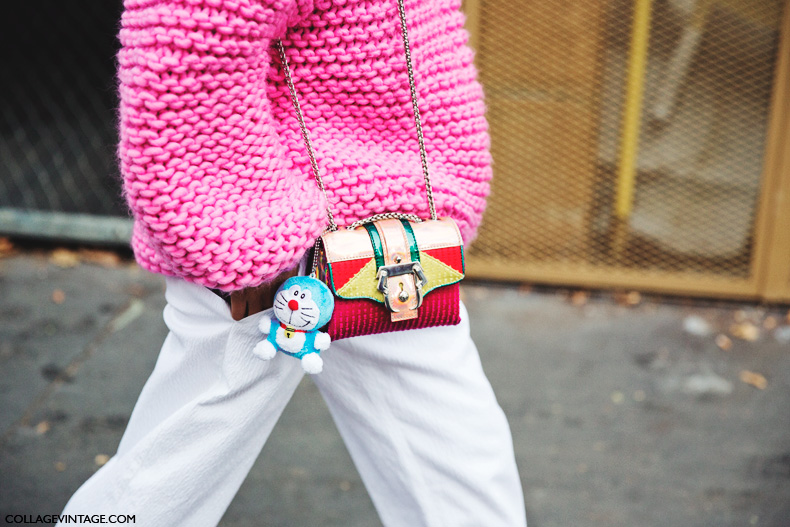 Paris_Fashion_Week_Spring_Summer_15-PFW-Street_Style-Pink_Sweater-White_Trousers-