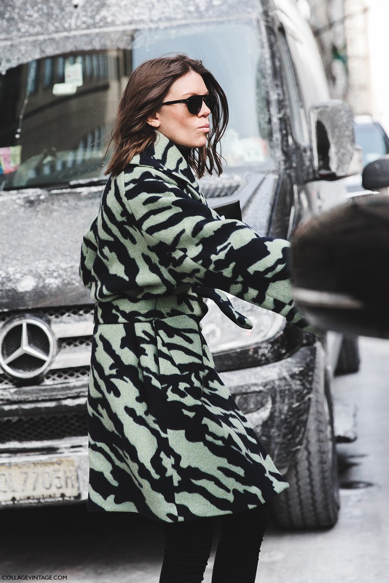 New_York_Fashion_Week-Fall_Winter_2015-Street_Style-NYFW-Camo_Coat-