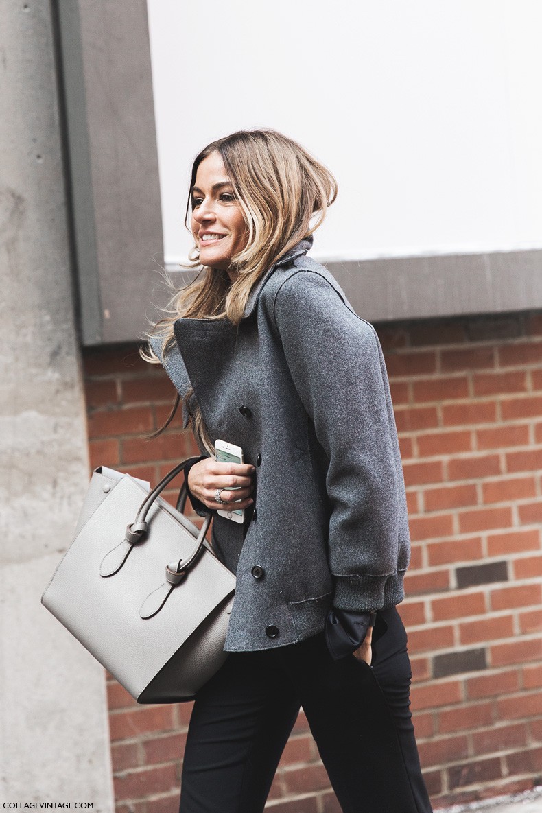 New_York_Fashion_Week-Fall_Winter_2015-Street_Style-NYFW-Celine_Bag-Grey_Coat-