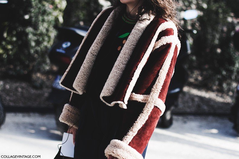 Paris_Fashion_Week-Fall_Winter_2015-Street_Style-PFW-Shearling_Coat-