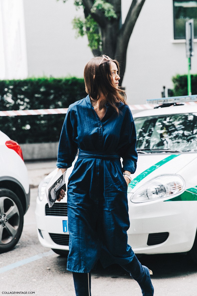 MFW-Milan_Fashion_Week-Spring_Summer_2016-Street_Style-Say_Cheese-Denim_Dress-