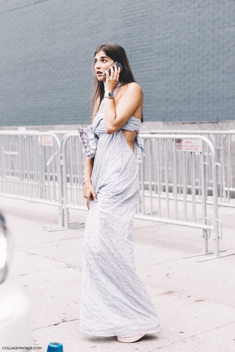 New_York_Fashion_Week-Spring_Summer-2016--Street-Style-Striped_Dress-Maxi_Dress-