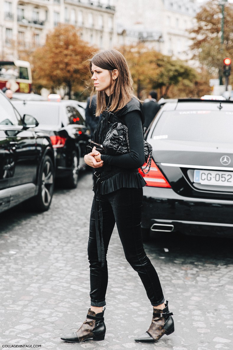 PFW-Paris_Fashion_Week-Spring_Summer_2016-Street_Style-Say_Cheese-Julia_Gall-Black-Louis_Vuitton_Boots-1