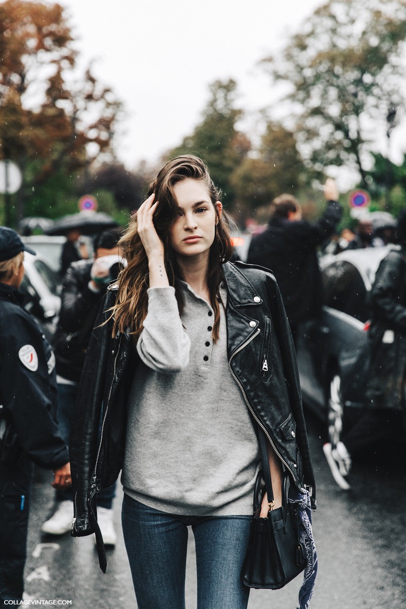 PFW-Paris_Fashion_Week-Spring_Summer_2016-Street_Style-Say_Cheese-Model-Biker-