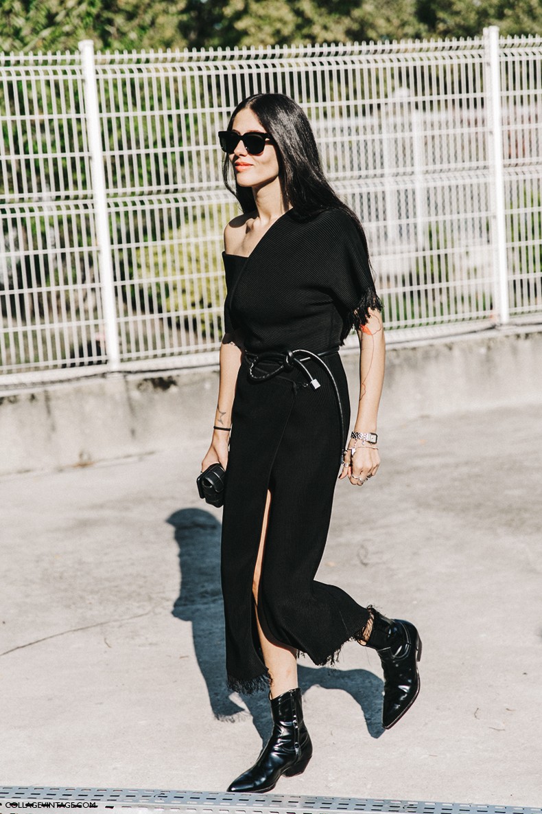 PFW-Paris_Fashion_Week-Spring_Summer_2016-Street_Style-Say_Cheese-Total_Black-Gilda_Ambrosio-1