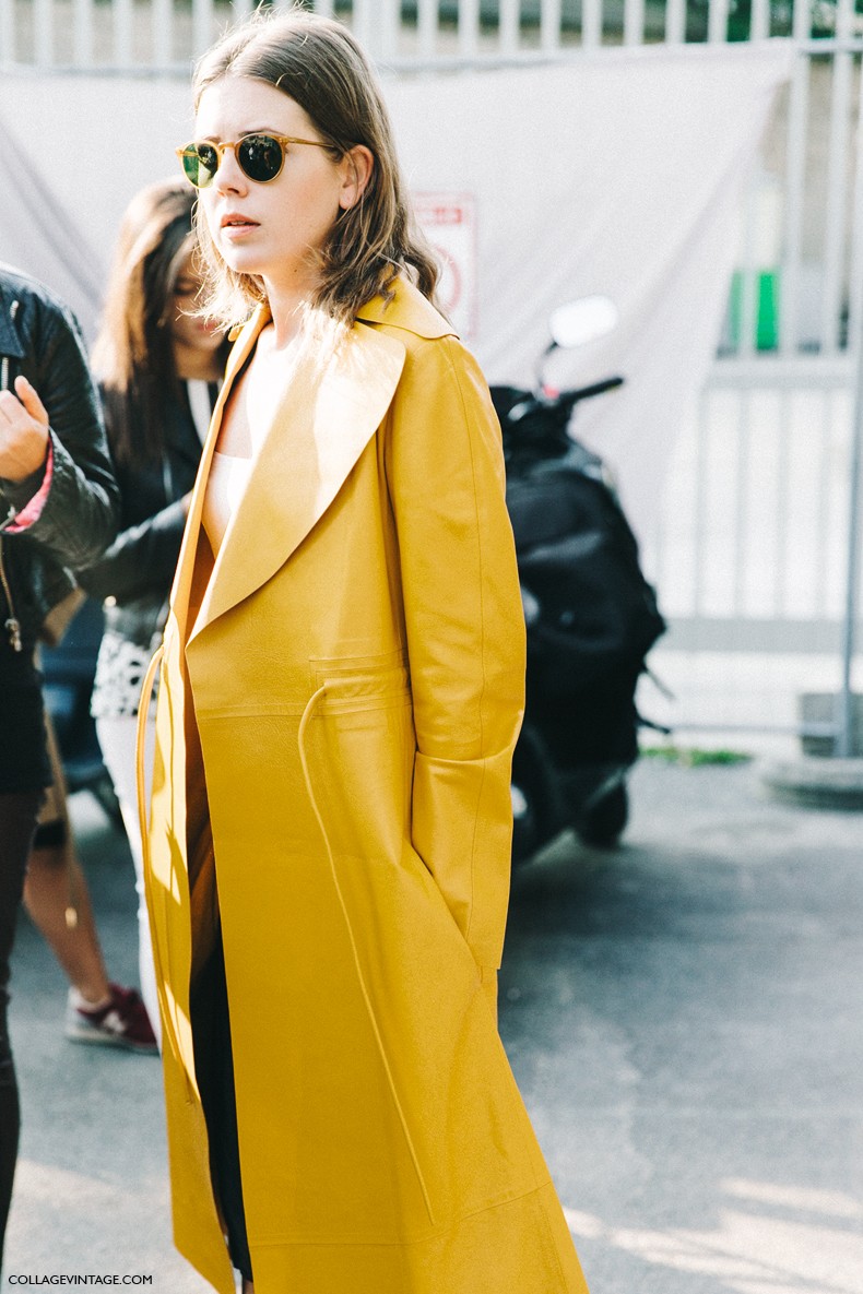 PFW-Paris_Fashion_Week-Spring_Summer_2016-Street_Style-Say_Cheese-Yellow_Coat-