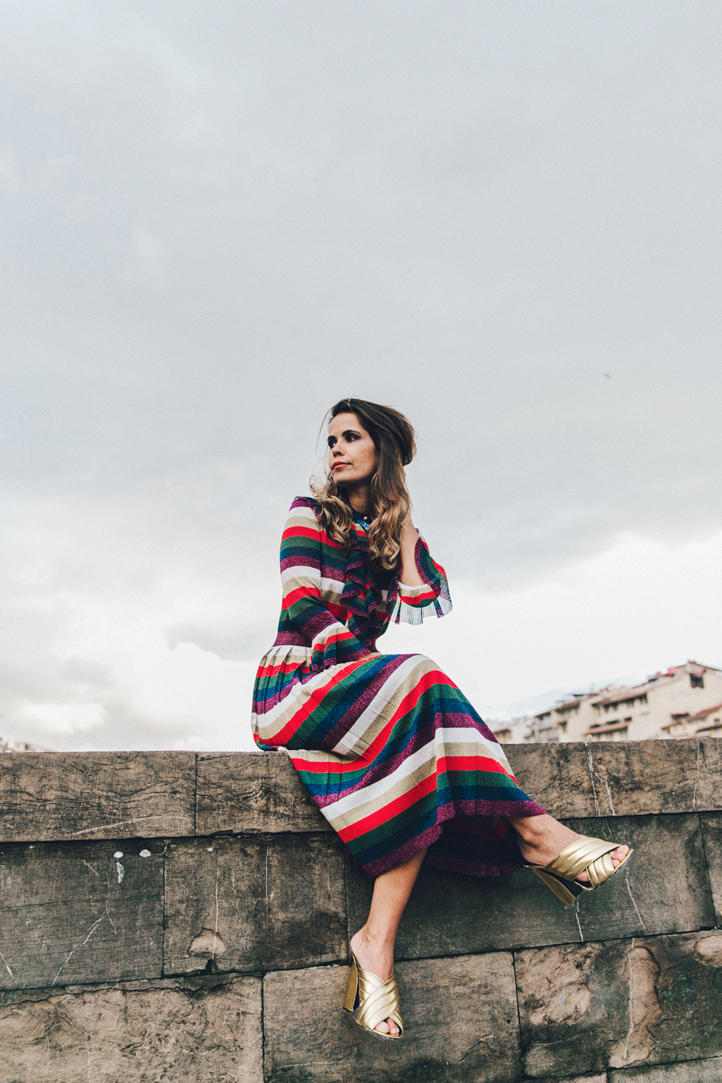 Firenze4Ever-Luisa_VIa_Roma-Gucci_Striped_Dress-Gucci_Gold_Sandals-Outfit-Florence-Street_Style-22