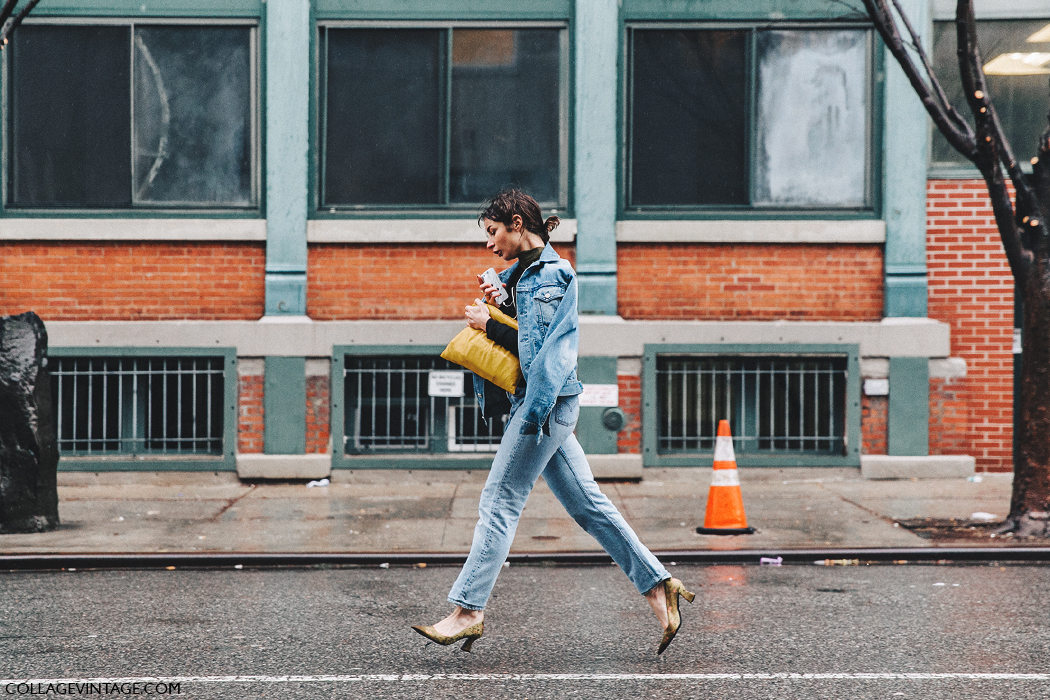 NYFW-New_York_Fashion_Week-Fall_Winter-17-Street_Style-Denim_Outfit-Yellow_Clutch-Irina_Lakicevic-3