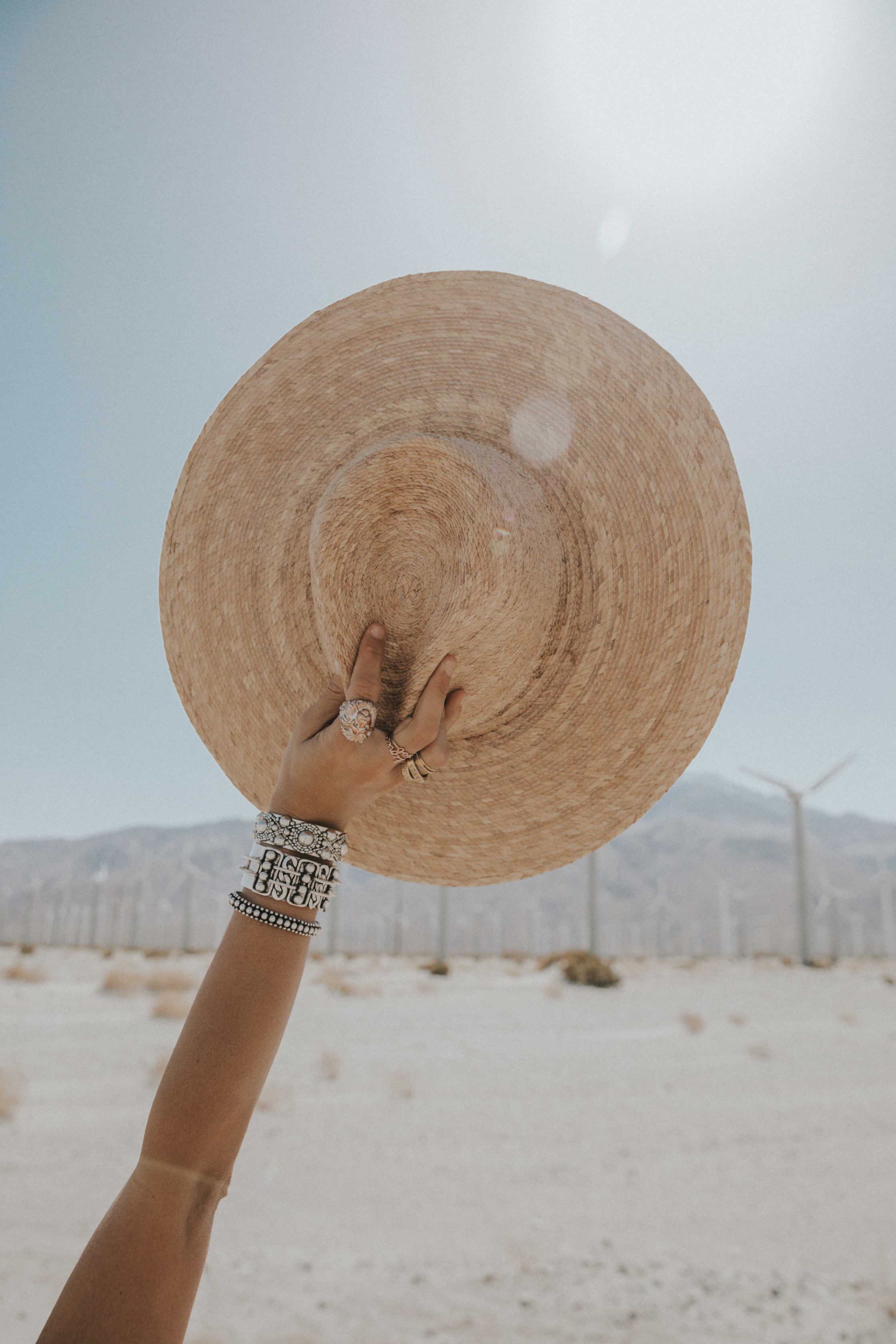 Collage Vintage at Coachella wearing a Long summer dress